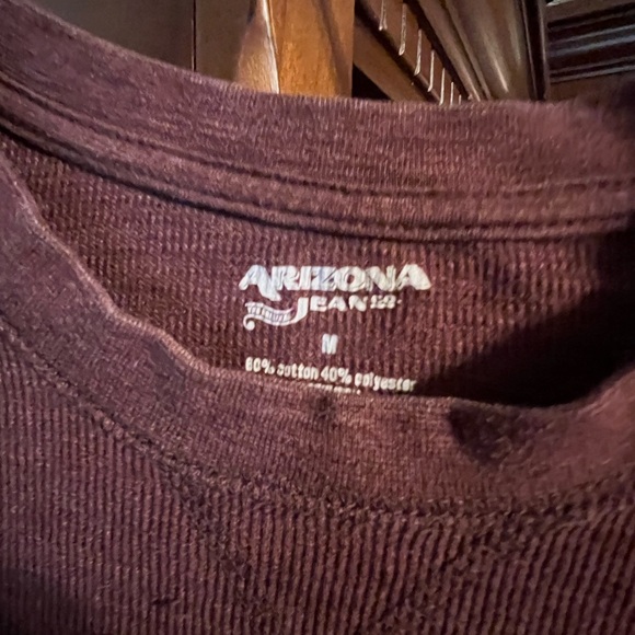 Arizona Jean Company Burgundy Long Sleeve Shirt - Picture 2 of 3